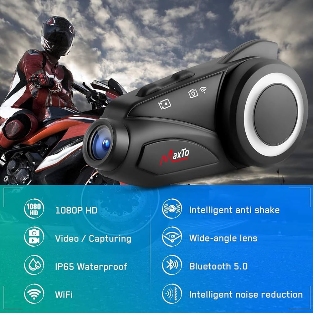 MAXTO M3 HELMET INTERCOM WITH CAMERA