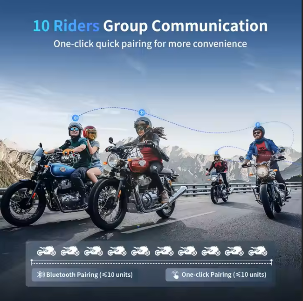 Fodsports M1-S PRO Motorcycle Accessories 5.0 Motorcycle Helmet Intercom Bluetooth Headset Helmet Intercom Motorcycle