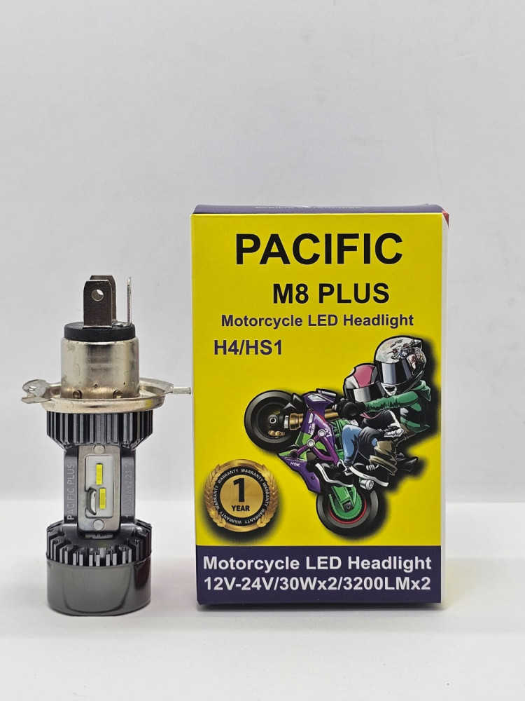 PACIFIC M8 PLUS H4 HEADLIGHT LED COLOR WHITE