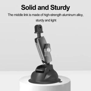 TELESIN Aluminum Alloy Camera Suction Cup Mount TE-SUC-010