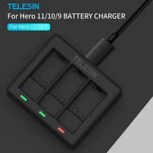 TELESIN Charger With Battery Used For GoPro 12/11/10/9 GP-BTR-903