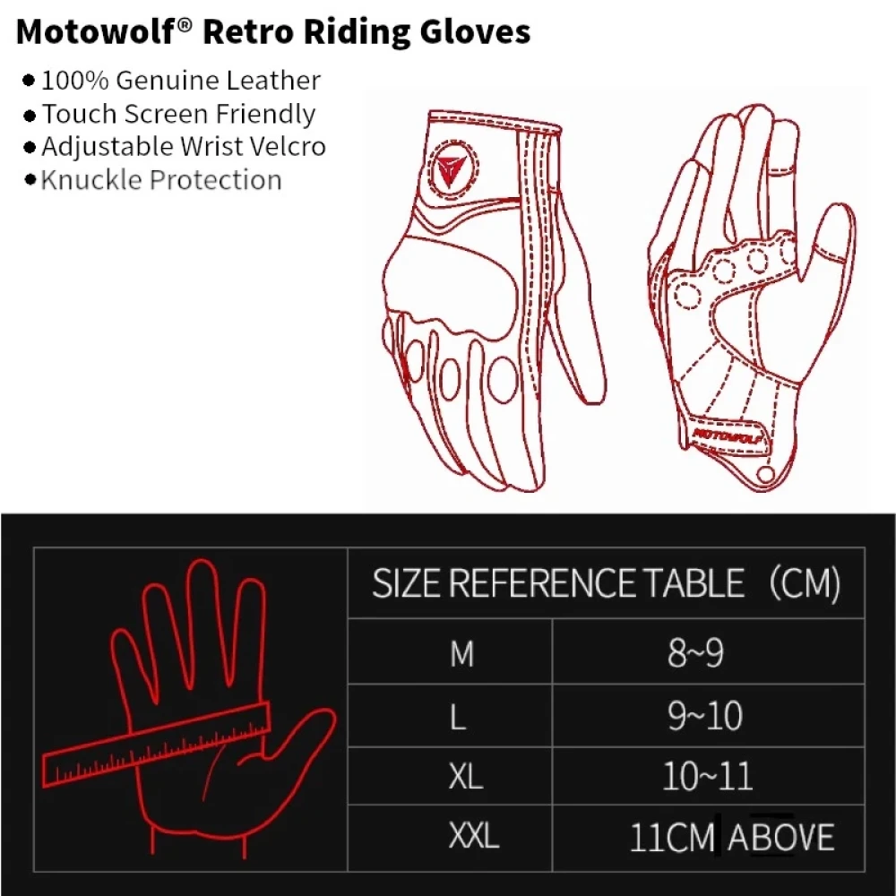 Motowolf MDL0302 hand gloves