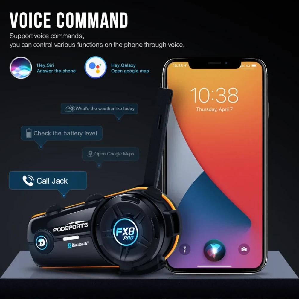 FX8 PRO Motorcycle Bluetooth Intercom