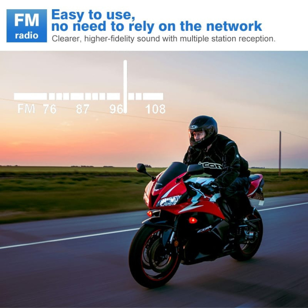 MAXTO M2 6 RIDER HELMET INTERCOM