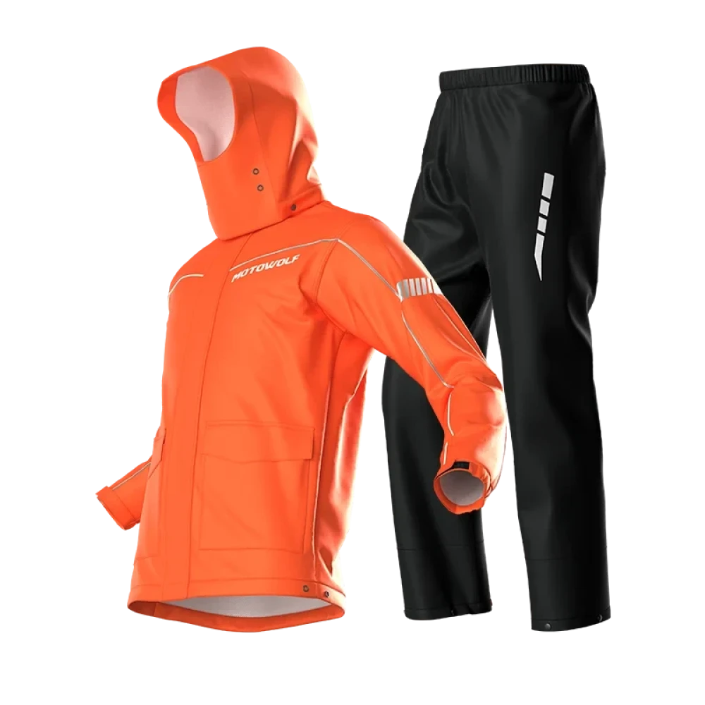 Motowolf V4 Raincoats MDL0403B ORANGE