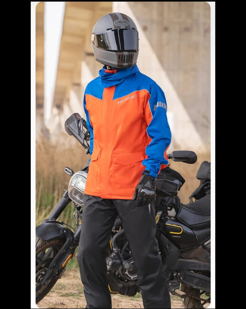 Motowolf V4 Raincoats MDL0403B ORANGE BLUE
