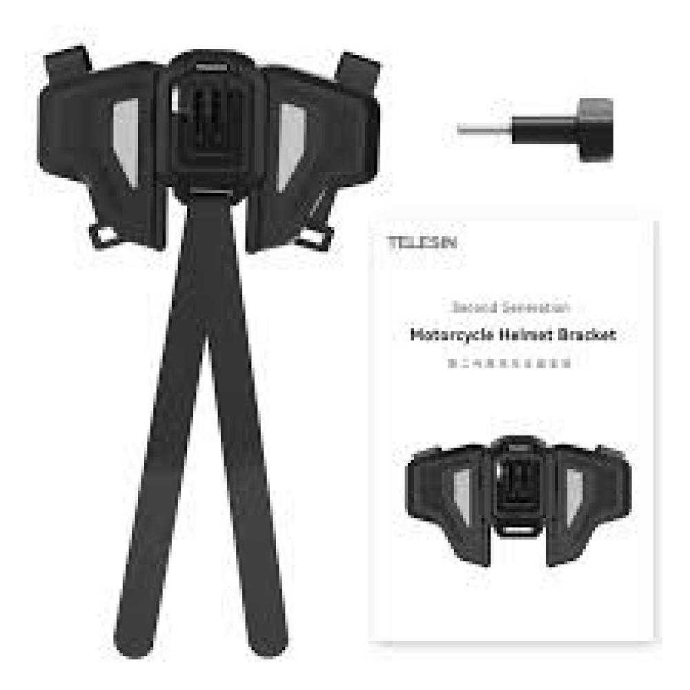 TELESIN Motorcycle Helmet Chin Strap Mount for Action Camera