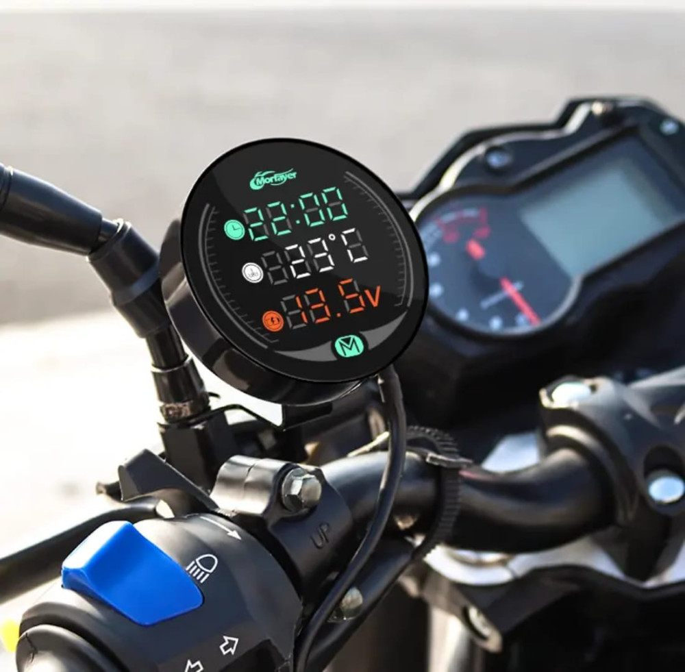 MORFAYER LED NIGHT VISION MOTORCYCLE VOLT METER