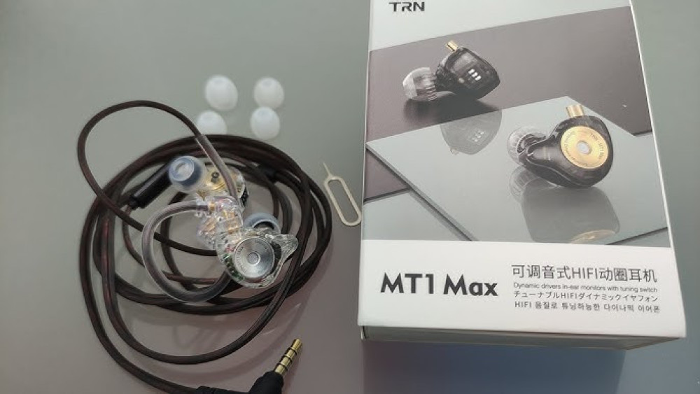 TRN MT1 MAX Tunable Dynamic Driver In-Ear Monitor Earphone